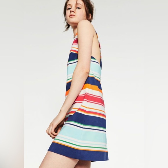 Zara Striped Mini Dress - Picture 2 of 13